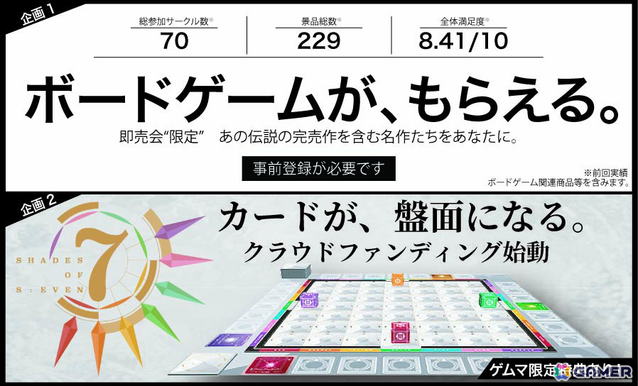 ボードゲーム作品が景品のくじ引きを楽しめる企画「ボードゲームが、もらえる。」が10月17日にゲームマーケット2026秋で開催!の画像