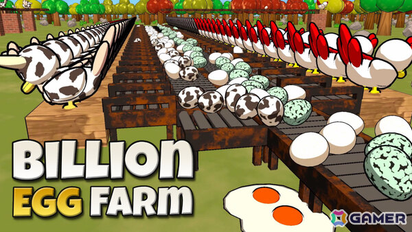 カオスな物理演算×養鶏自動化ゲーム「Billion Egg Farm」が発売！昼は生産ラインを拡張、夜は襲い来る敵から養鶏場を守りながら売上10億を目指そうの画像1