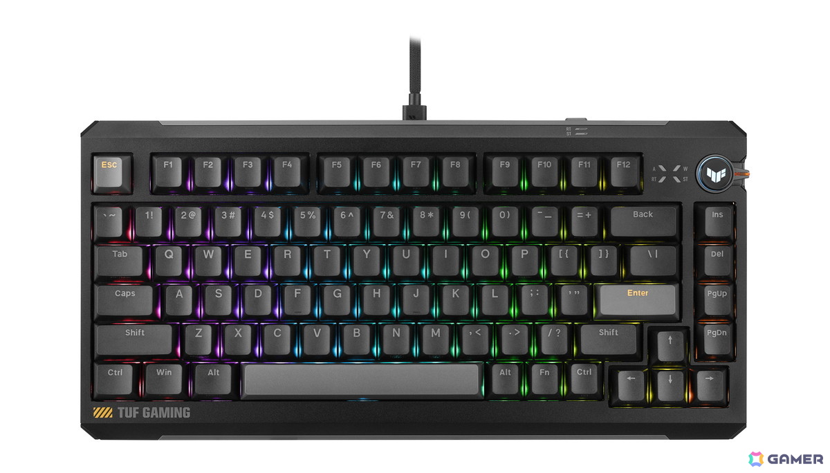 「TUF Gaming K4 Magnetic」発売!0.01mm単位の調整&8,000Hz対応―ラピッドトリガー切替スイッチも搭載の画像
