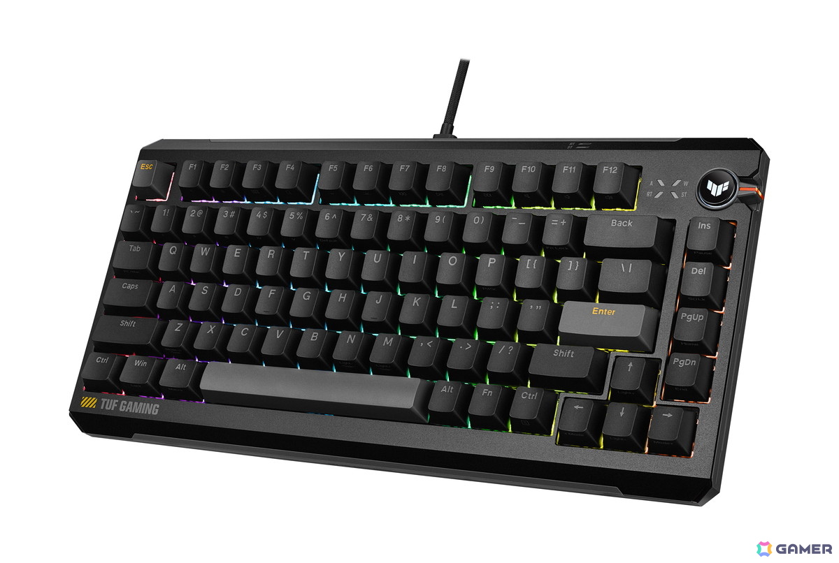 「TUF Gaming K4 Magnetic」発売!0.01mm単位の調整&8,000Hz対応―ラピッドトリガー切替スイッチも搭載の画像