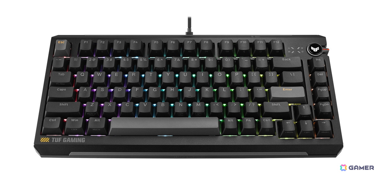 「TUF Gaming K4 Magnetic」発売!0.01mm単位の調整&8,000Hz対応―ラピッドトリガー切替スイッチも搭載の画像