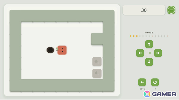 4方向の重力を切り替えてリンゴを導くパズルゲーム「YOU ARE NEWTON」が発売!できるだけ少ない手数でゴールを目指せの画像