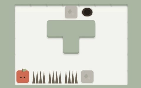 4方向の重力を切り替えてリンゴを導くパズルゲーム「YOU ARE NEWTON」が発売！できるだけ少ない手数でゴールを目指せ