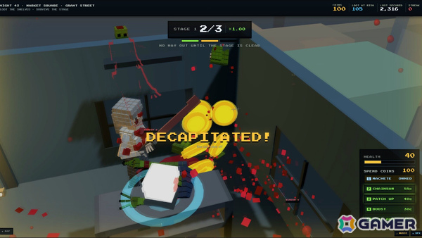 非常識な数のゾンビを相手にするレトロなボクセルアクションローグライト「An Unreasonable Number of Zombies」Steamデモが10月19日に公開!の画像