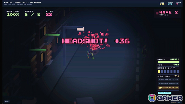 非常識な数のゾンビを相手にするレトロなボクセルアクションローグライト「An Unreasonable Number of Zombies」Steamデモが10月19日に公開!の画像