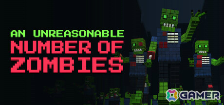 非常識な数のゾンビを相手にするレトロなボクセルアクションローグライト「An Unreasonable Number of Zombies」Steamデモが10月19日に公開!の画像