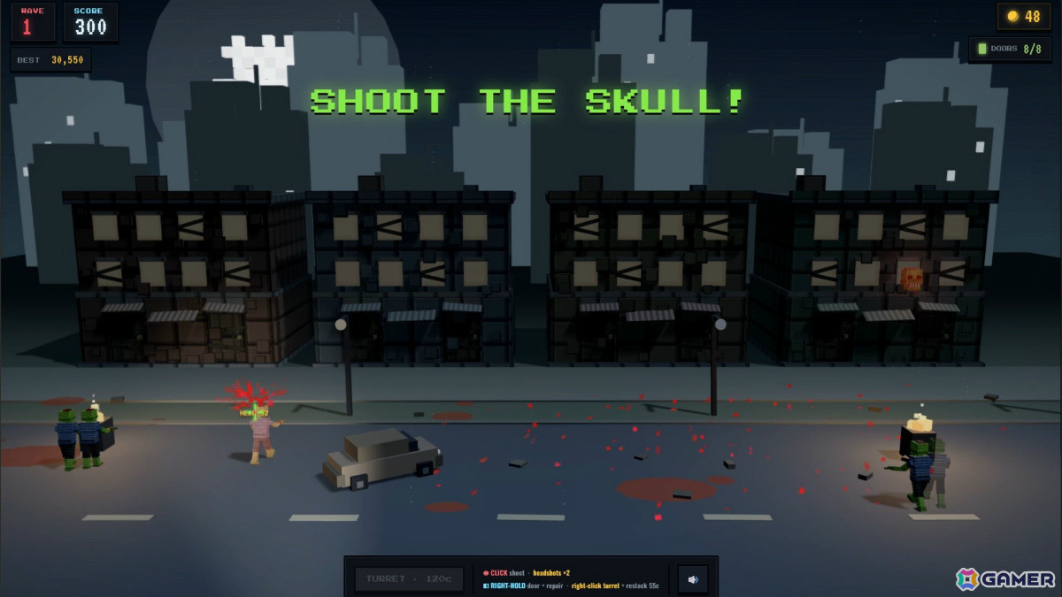 非常識な数のゾンビを相手にするレトロなボクセルアクションローグライト「An Unreasonable Number of Zombies」Steamデモが10月19日に公開！の画像9