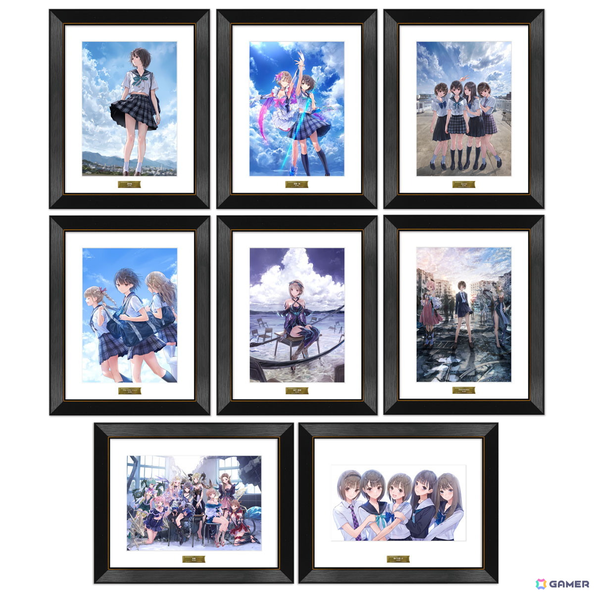 「BLUE REFLECTION」シリーズのオンラインくじが販売開始！岸田メル氏直筆サイン入りのアートコレクションも10月16日に発売の画像