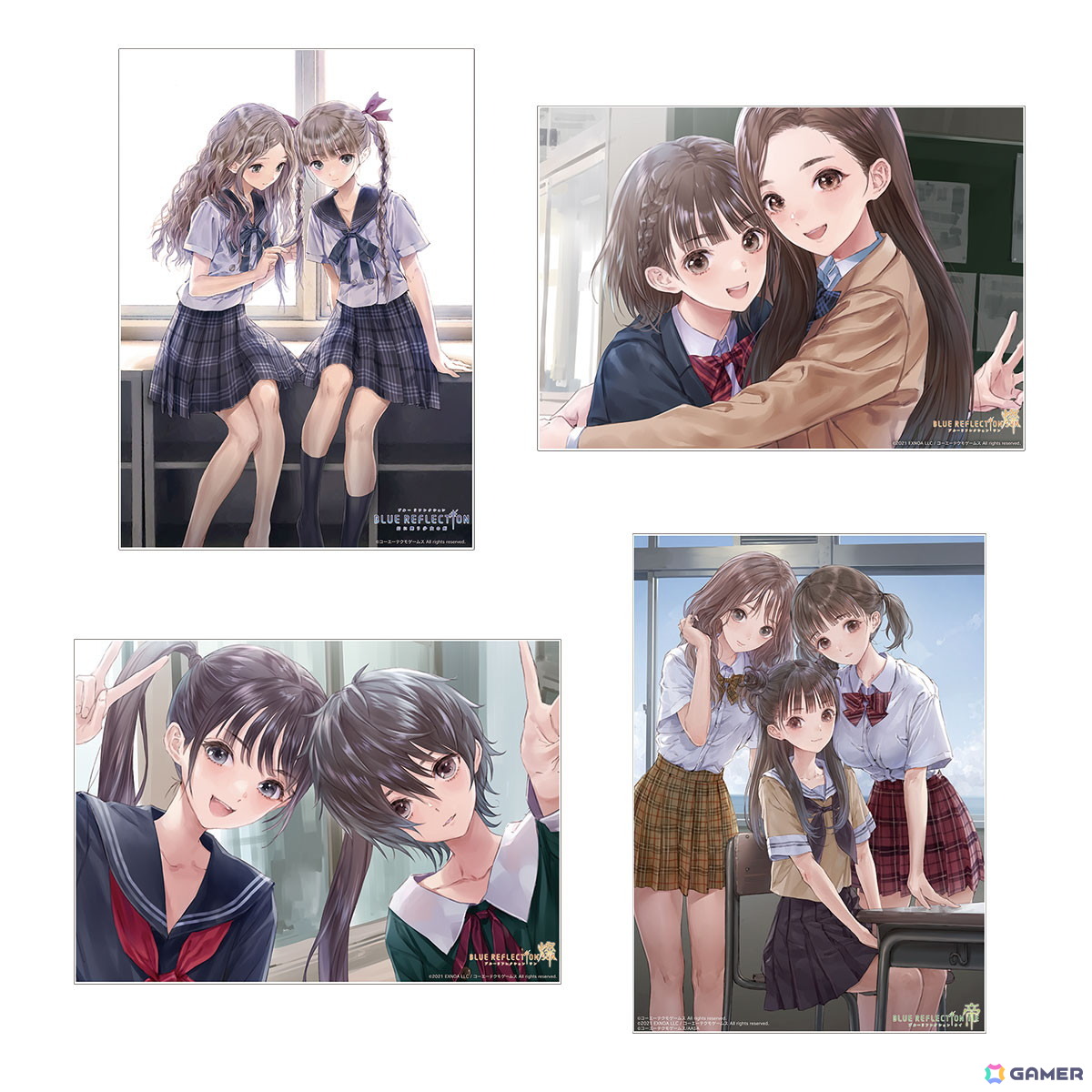 「BLUE REFLECTION」シリーズのオンラインくじが販売開始！岸田メル氏直筆サイン入りのアートコレクションも10月16日に発売の画像