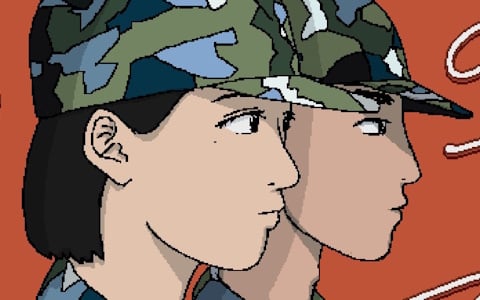 中国の高校“軍事訓練”を題材にした短編ビジュアルノベル「陽射しの下で」のSteamストアページ公開！