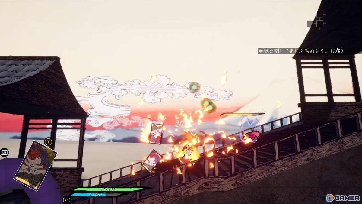 花札で戦うローグライトアクション「花札ノ巫孤」Steamページが公開！“五光の型”で敵を倒し札を集めて自分を強化の画像8