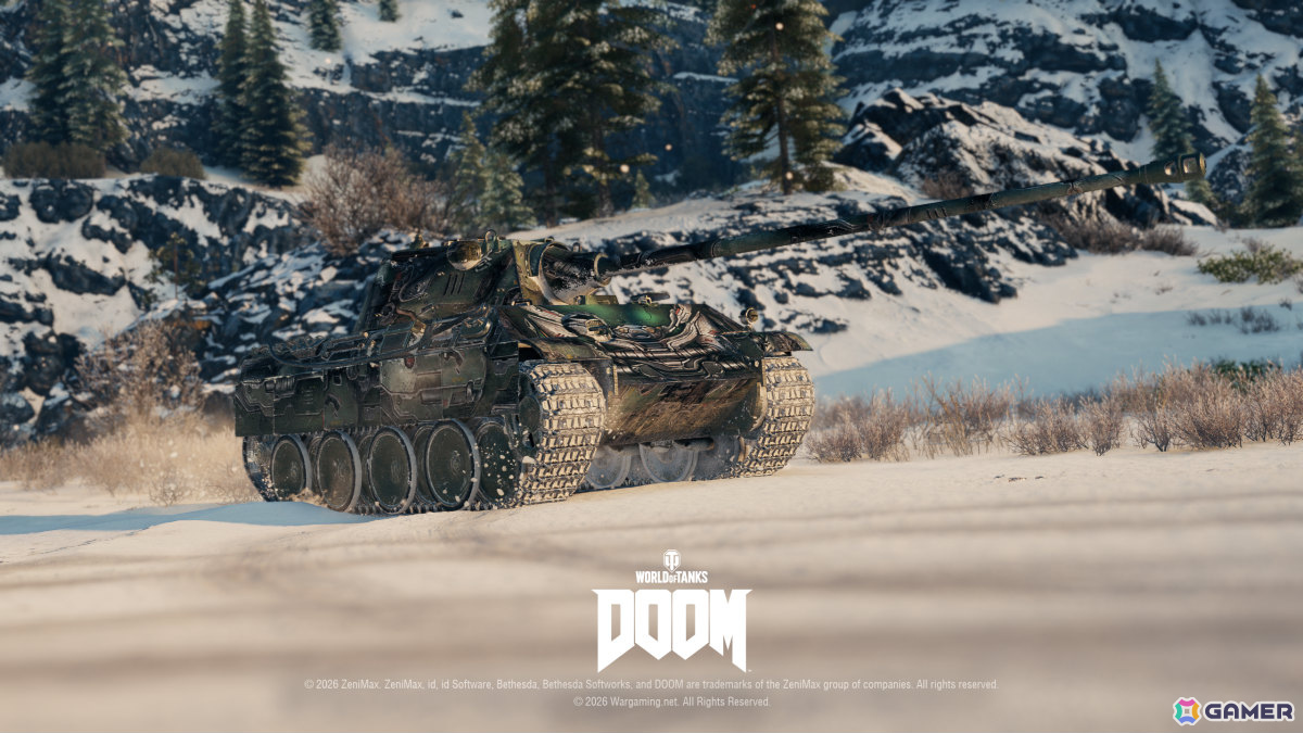 「World of Tanks」コラボ・バトルパス「DOOM」が10月1日より開催！2連装砲の戦車「FV225 Collector」がアージャントの力を宿した外観で登場の画像11