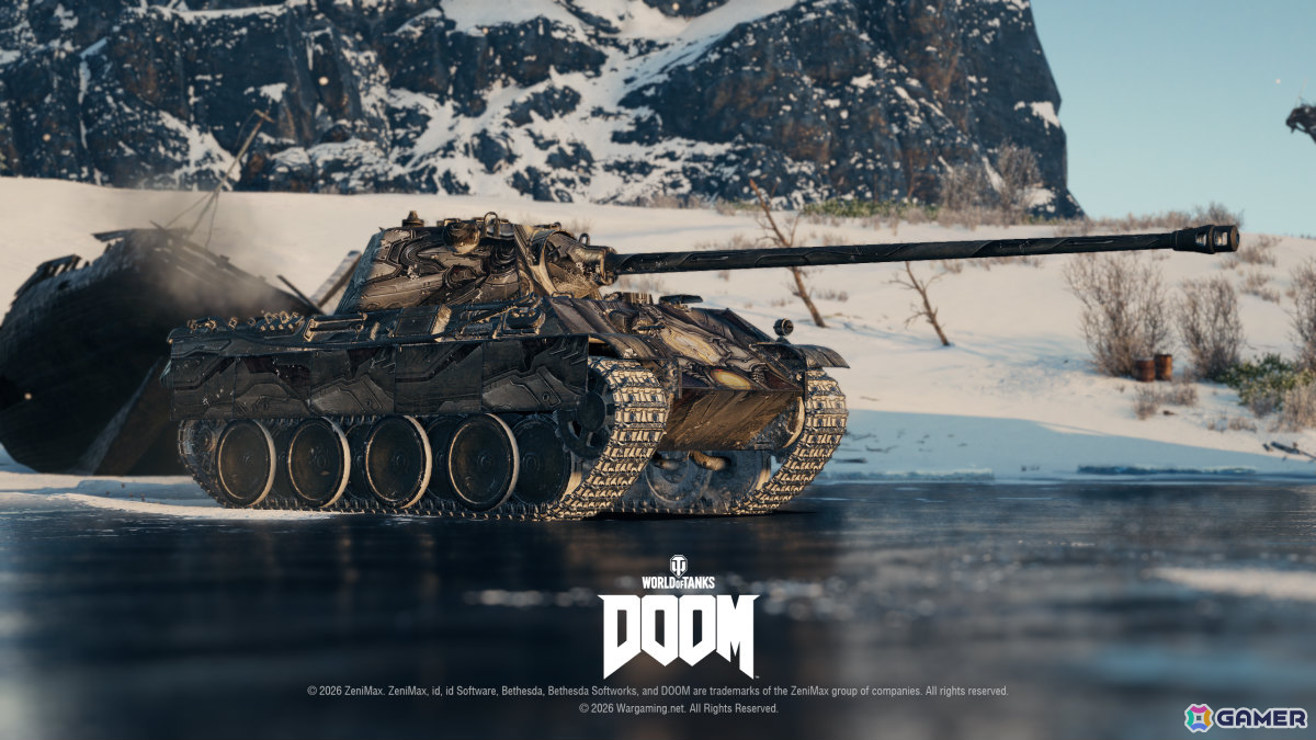 「World of Tanks」コラボ・バトルパス「DOOM」が10月1日より開催！2連装砲の戦車「FV225 Collector」がアージャントの力を宿した外観で登場の画像13