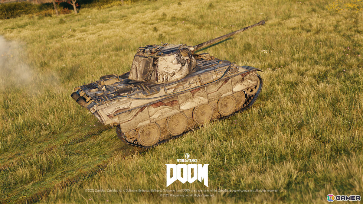 「World of Tanks」コラボ・バトルパス「DOOM」が10月1日より開催！2連装砲の戦車「FV225 Collector」がアージャントの力を宿した外観で登場の画像15