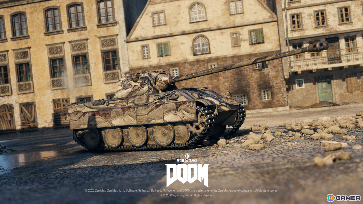 「World of Tanks」コラボ・バトルパス「DOOM」が10月1日より開催！2連装砲の戦車「FV225 Collector」がアージャントの力を宿した外観で登場の画像16