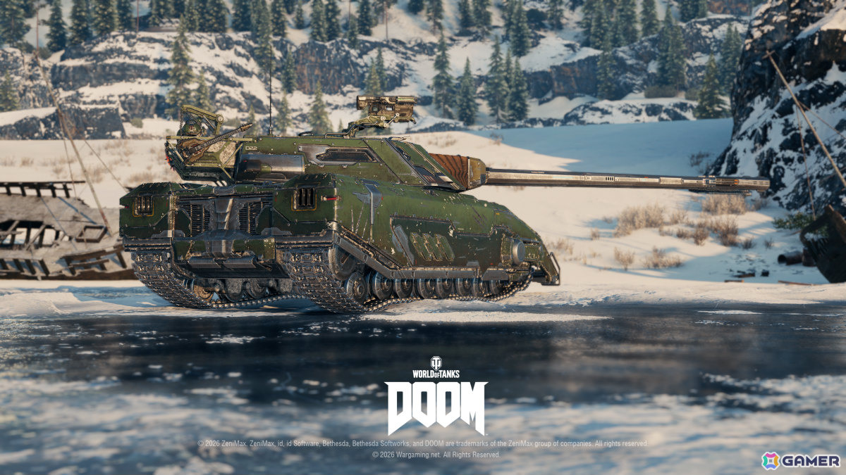 「World of Tanks」コラボ・バトルパス「DOOM」が10月1日より開催！2連装砲の戦車「FV225 Collector」がアージャントの力を宿した外観で登場の画像4