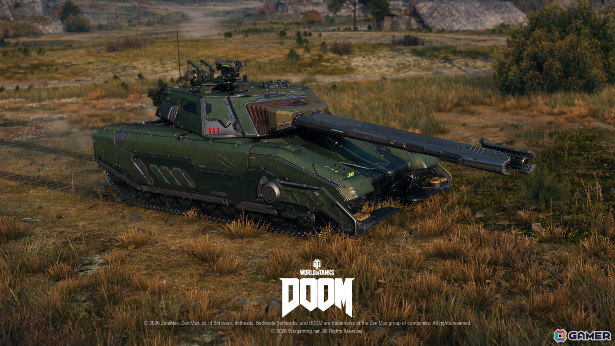 「World of Tanks」コラボ・バトルパス「DOOM」が10月1日より開催！2連装砲の戦車「FV225 Collector」がアージャントの力を宿した外観で登場の画像5