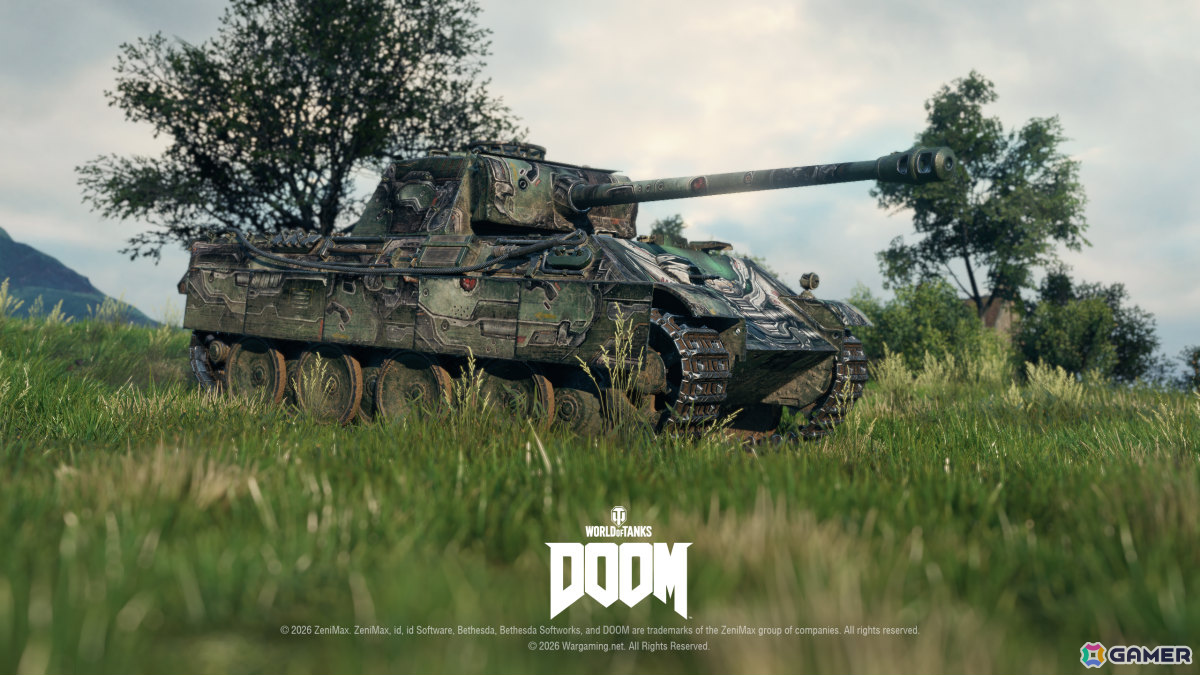 「World of Tanks」コラボ・バトルパス「DOOM」が10月1日より開催！2連装砲の戦車「FV225 Collector」がアージャントの力を宿した外観で登場の画像9