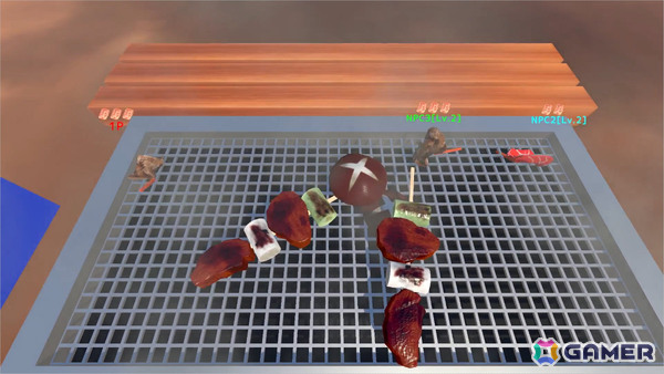 お肉となって最後まで焦げずに生き残れ!最大4人のハチャメチャパーティーゲーム「BATTLE MEATING」が発売の画像