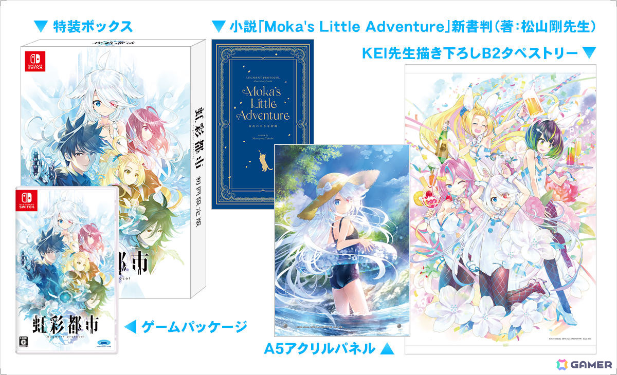 Keyのキネティックノベル「虹彩都市」Switch版は10月1日に発売!KEI氏による描き下ろしタペストリーなどを同梱したパッケージ初回限定版も登場の画像
