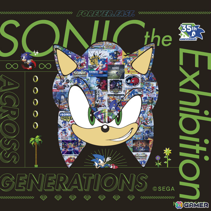 ソニックの35周年記念展覧会「SONIC the Exhibition -ACROSSGENERATIONS-」が10月9日より池袋PARCOで開催!の画像