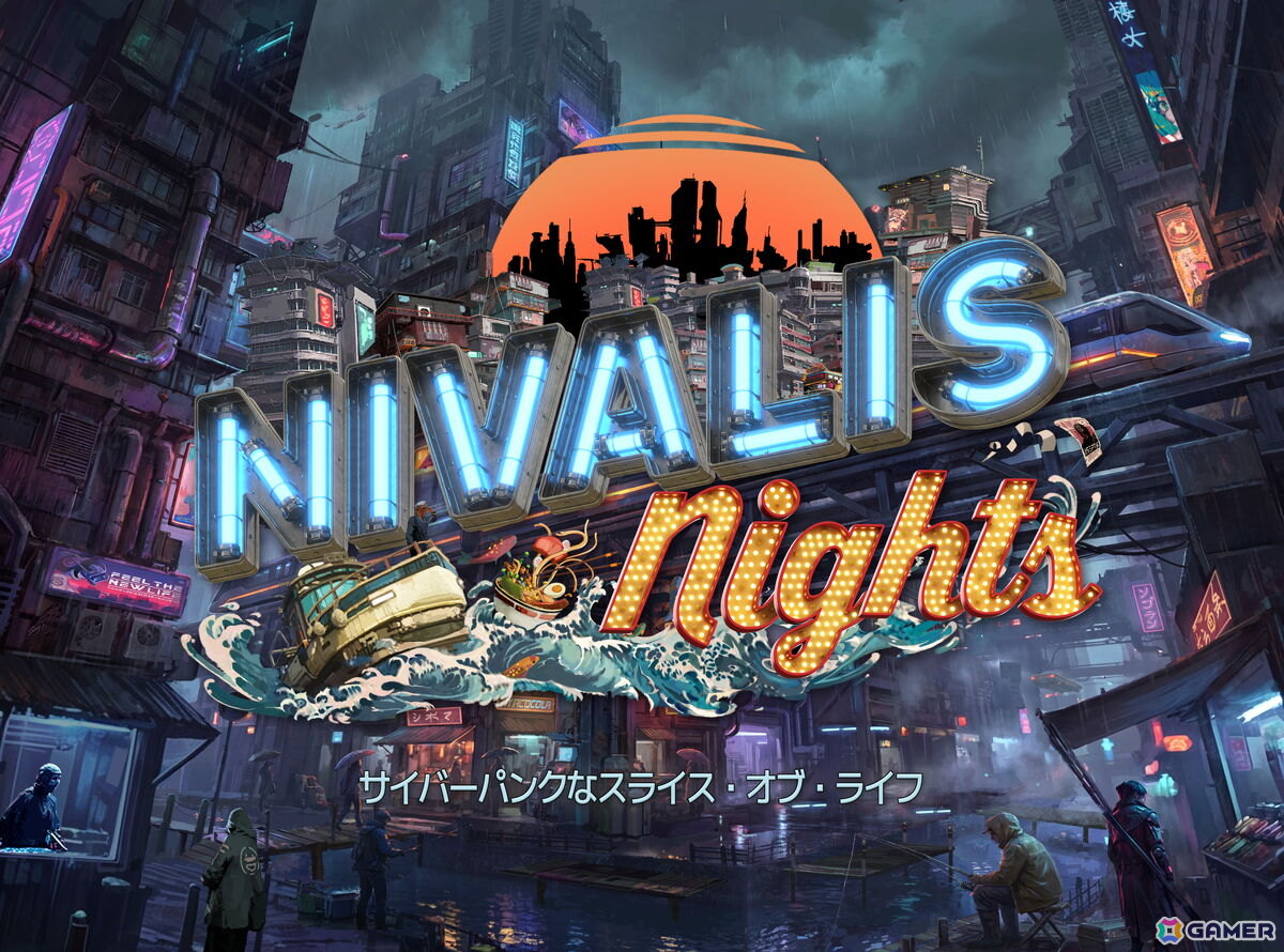 サイバーパンク都市での自由な生活を楽しめるライフシム「Nivalis Nights」が発売！ラーメン屋経営から住人との交流までなんでもできるの画像
