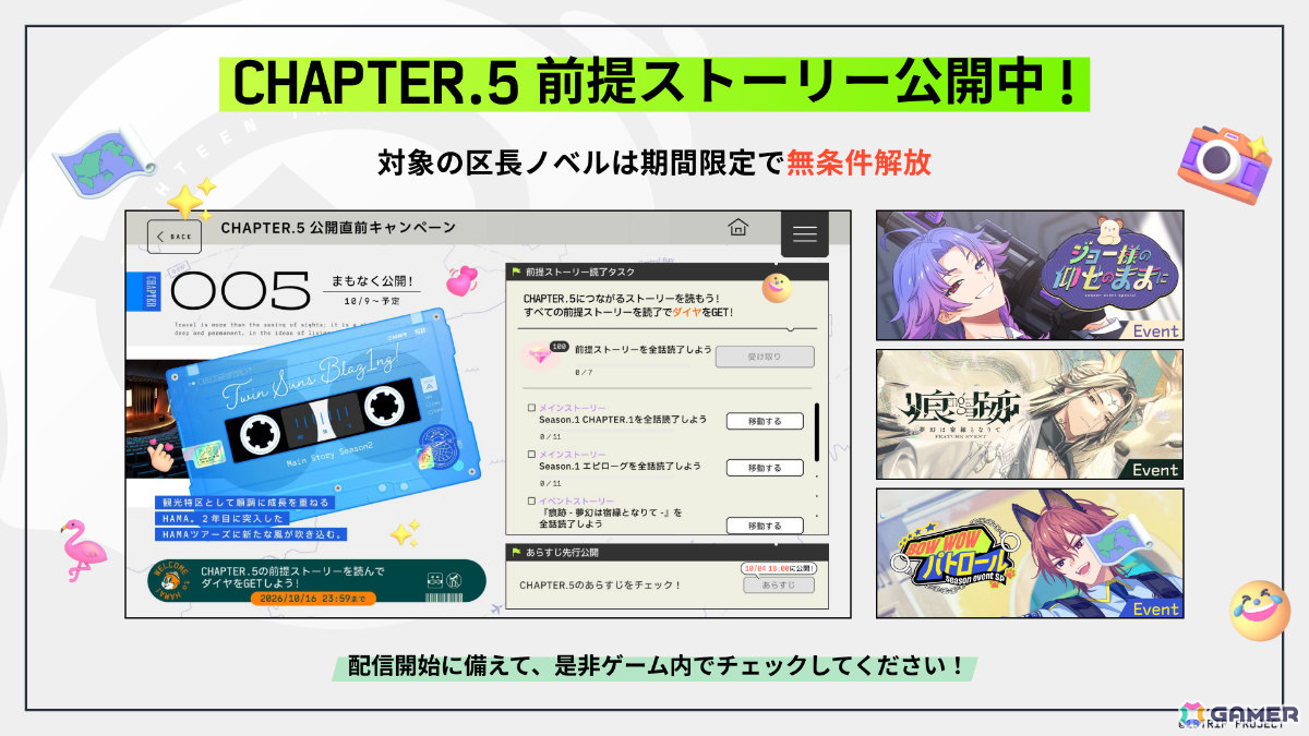 「18TRIP」メインストーリー Season2「Reach for the Next Star」の配信日が10月9日に決定!新たに登場するKOBE区長のビジュアル&キャストも公開の画像