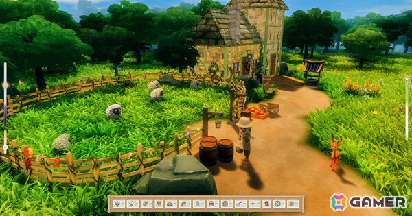穏やかな風景の中で建築と村づくりを楽しむサンドボックスゲーム「CottageCore」Steamページが公開!の画像