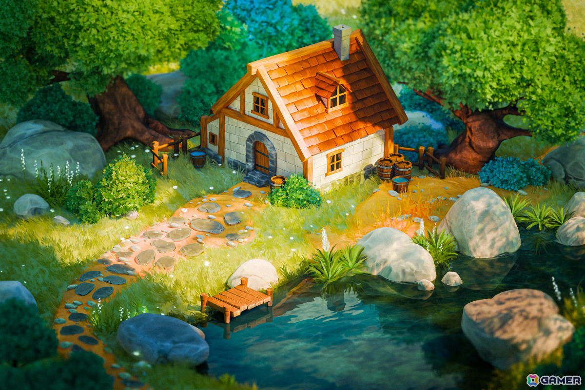穏やかな風景の中で建築と村づくりを楽しむサンドボックスゲーム「CottageCore」Steamページが公開!の画像