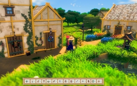 穏やかな風景の中で建築と村づくりを楽しむサンドボックスゲーム「CottageCore」Steamページが公開！