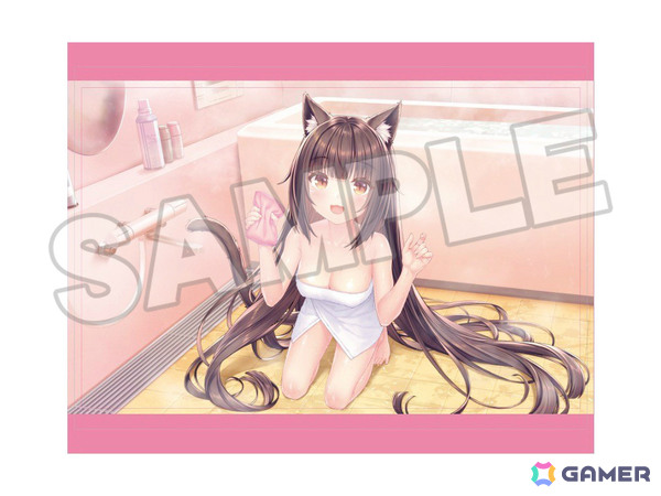 「ネコぱら セカイコネクト」オフィシャルグッズの取り扱いがグッスマ公式ショップで開始！ショコラとバニラのバスタオル姿を映したB2タペストリーも登場の画像1