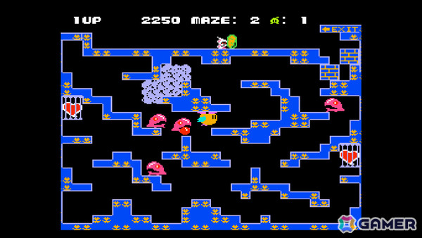 ちゃっくんを上手にコントロールして迷路内のハートを取り戻すアクションゲーム「コンソールアーカイブス ちゃっくんぽっぷ」がPS5/Switch 2で10月1日に配信！の画像