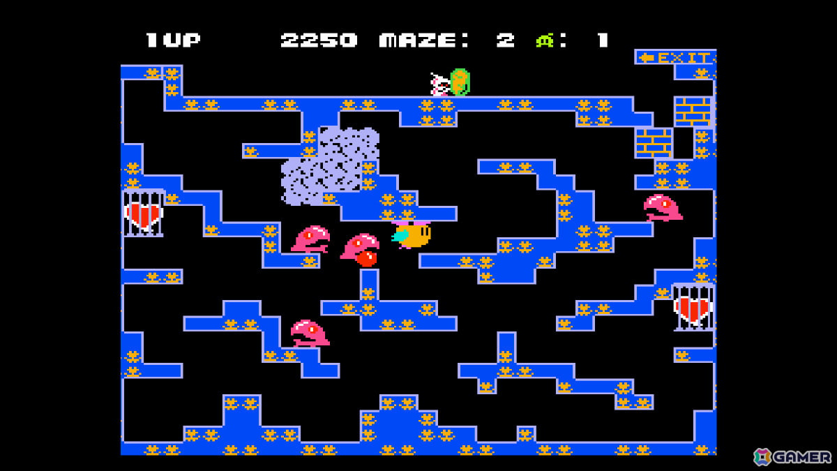 ちゃっくんを上手にコントロールして迷路内のハートを取り戻すアクションゲーム「コンソールアーカイブス ちゃっくんぽっぷ」がPS5/Switch 2で10月1日に配信！の画像3