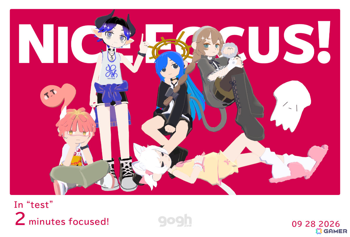 「gogh」Steam版の大型無料アップデートv4.0.0が配信!みんなで集中するマルチルーム「Focus Party」やアバターアイテムをデザインできる機能が実装の画像