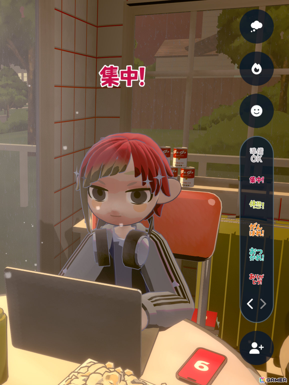 「gogh」Steam版の大型無料アップデートv4.0.0が配信!みんなで集中するマルチルーム「Focus Party」やアバターアイテムをデザインできる機能が実装の画像