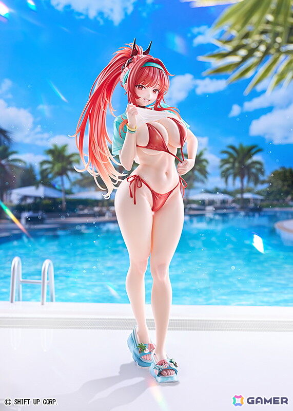「勝利の女神：NIKKE」ラピ：レッドフードがレッドフレーバー衣装で登場！目を引く胸元や挑発的で美しいボディラインを1/4スケールのビッグサイズで再現の画像11