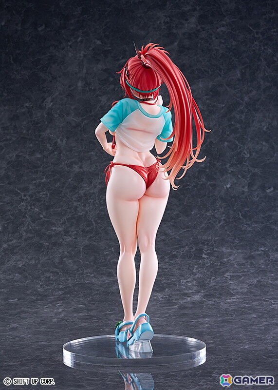 「勝利の女神：NIKKE」ラピ：レッドフードがレッドフレーバー衣装で登場！目を引く胸元や挑発的で美しいボディラインを1/4スケールのビッグサイズで再現の画像4