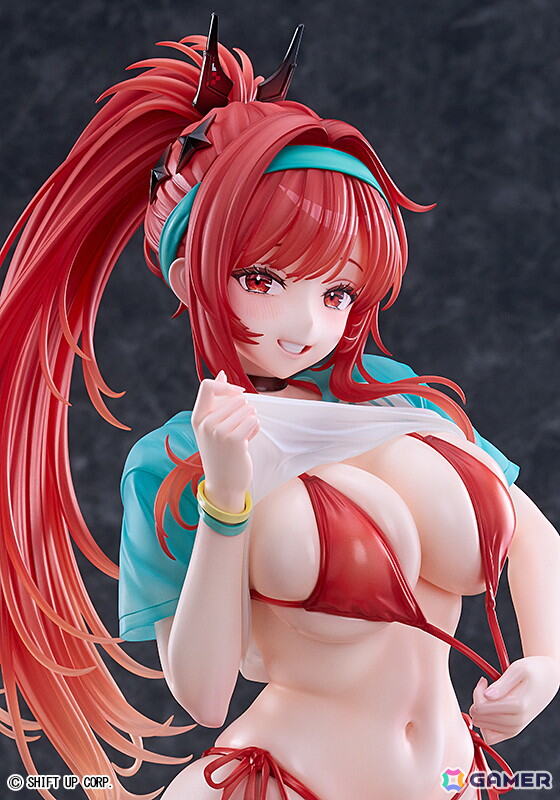 「勝利の女神：NIKKE」ラピ：レッドフードがレッドフレーバー衣装で登場！目を引く胸元や挑発的で美しいボディラインを1/4スケールのビッグサイズで再現の画像6