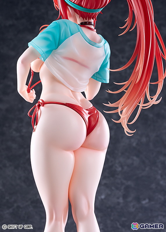 「勝利の女神：NIKKE」ラピ：レッドフードがレッドフレーバー衣装で登場！目を引く胸元や挑発的で美しいボディラインを1/4スケールのビッグサイズで再現の画像