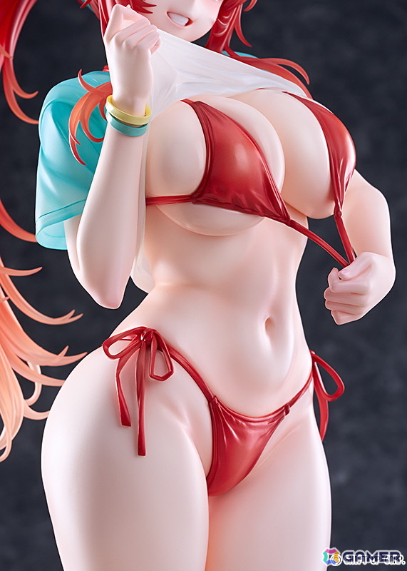 「勝利の女神：NIKKE」ラピ：レッドフードがレッドフレーバー衣装で登場！目を引く胸元や挑発的で美しいボディラインを1/4スケールのビッグサイズで再現の画像