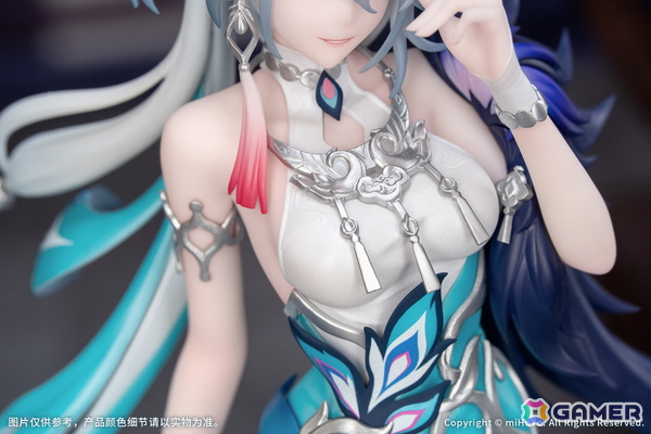 「崩壊：スターレイル」仙舟「玉殿」の戎韜将軍・爻光が1/8スケールフィギュアとなって登場！優雅なロングドレスと穏やかな笑みを再現の画像3