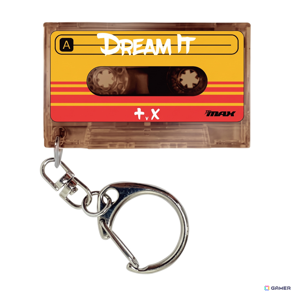 予約特典の「ミニカセットテープ キーホルダー」
