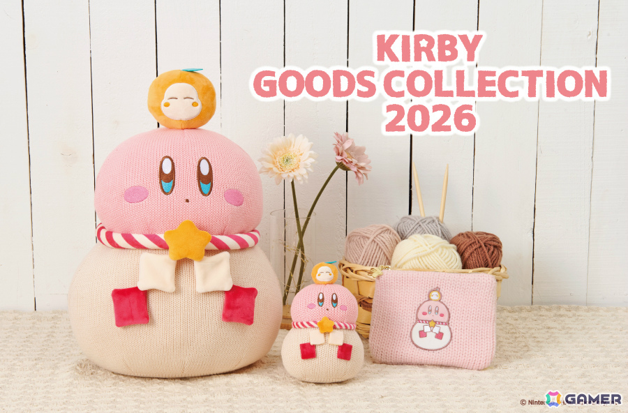 「カービィグッズコレクション 2026」の販売が郵便局で開始！鏡餅を吸い込んだカービィのクッションやマスコット、ポーチがラインナップの画像