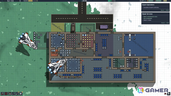 宇宙港経営シム「Spaceport Architect」Steamページが公開!貨物を輸入してコロニーを発展させ増え続ける乗客をさばいて利益を上げようの画像
