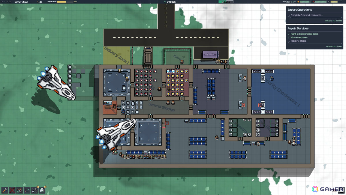宇宙港経営シム「Spaceport Architect」Steamページが公開！貨物を輸入してコロニーを発展させ増え続ける乗客をさばいて利益を上げようの画像4