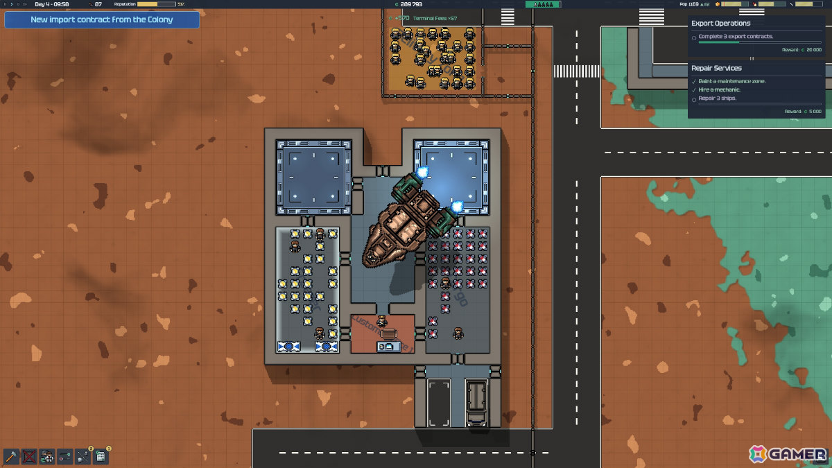宇宙港経営シム「Spaceport Architect」Steamページが公開！貨物を輸入してコロニーを発展させ増え続ける乗客をさばいて利益を上げようの画像5