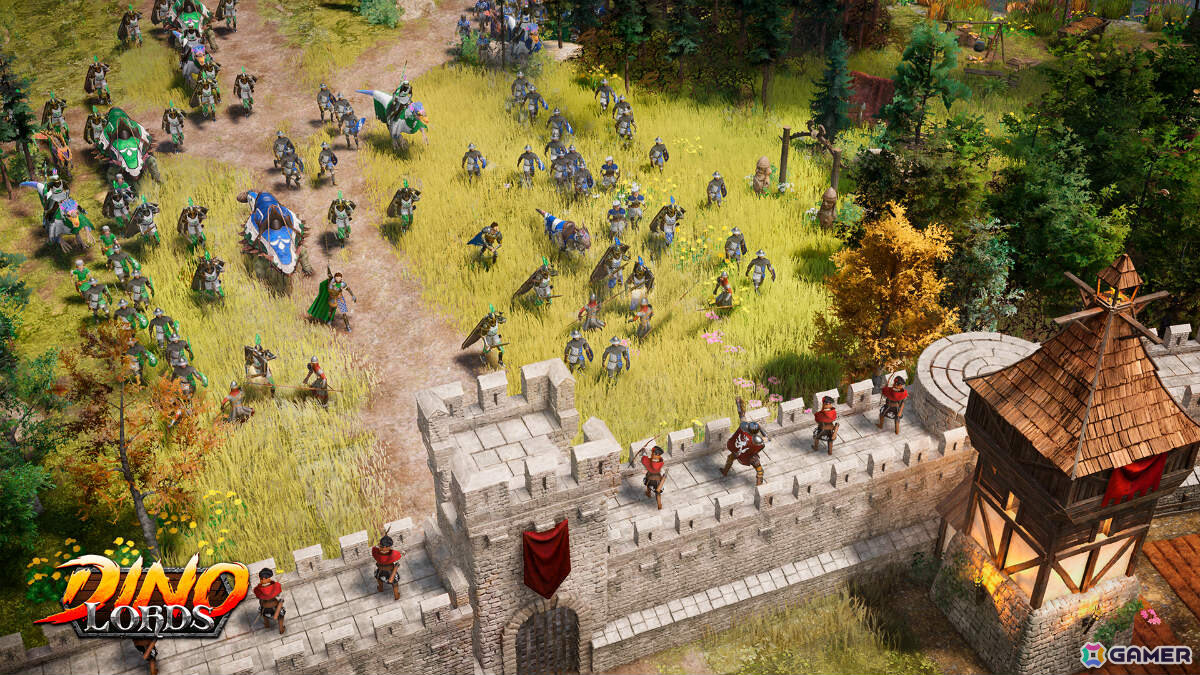恐竜を従えて中世の戦場を支配するRTS×街づくり×アクションRPG「Dinolords」マルチプレイモードが発表!の画像