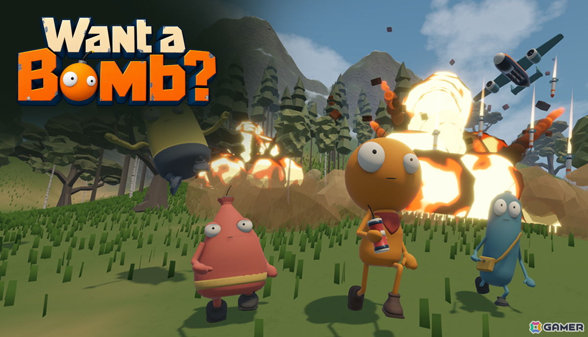 友達と山を吹き飛ばす協力ゲーム「Want a Bomb?」が10月23日にSteamで発売!ダイナマイトからミサイルまで幅広い爆発物が登場の画像