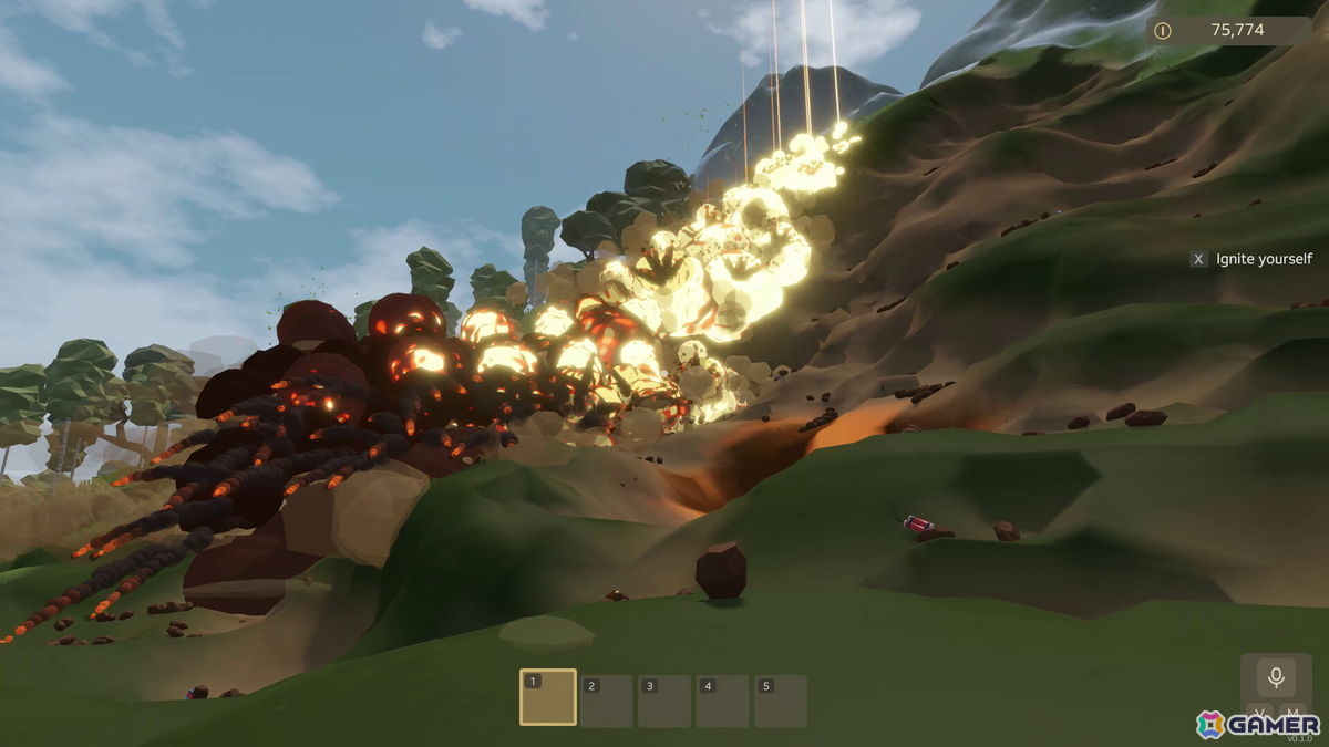 友達と山を吹き飛ばす協力ゲーム「Want a Bomb?」が10月23日にSteamで発売！ダイナマイトからミサイルまで幅広い爆発物が登場の画像4