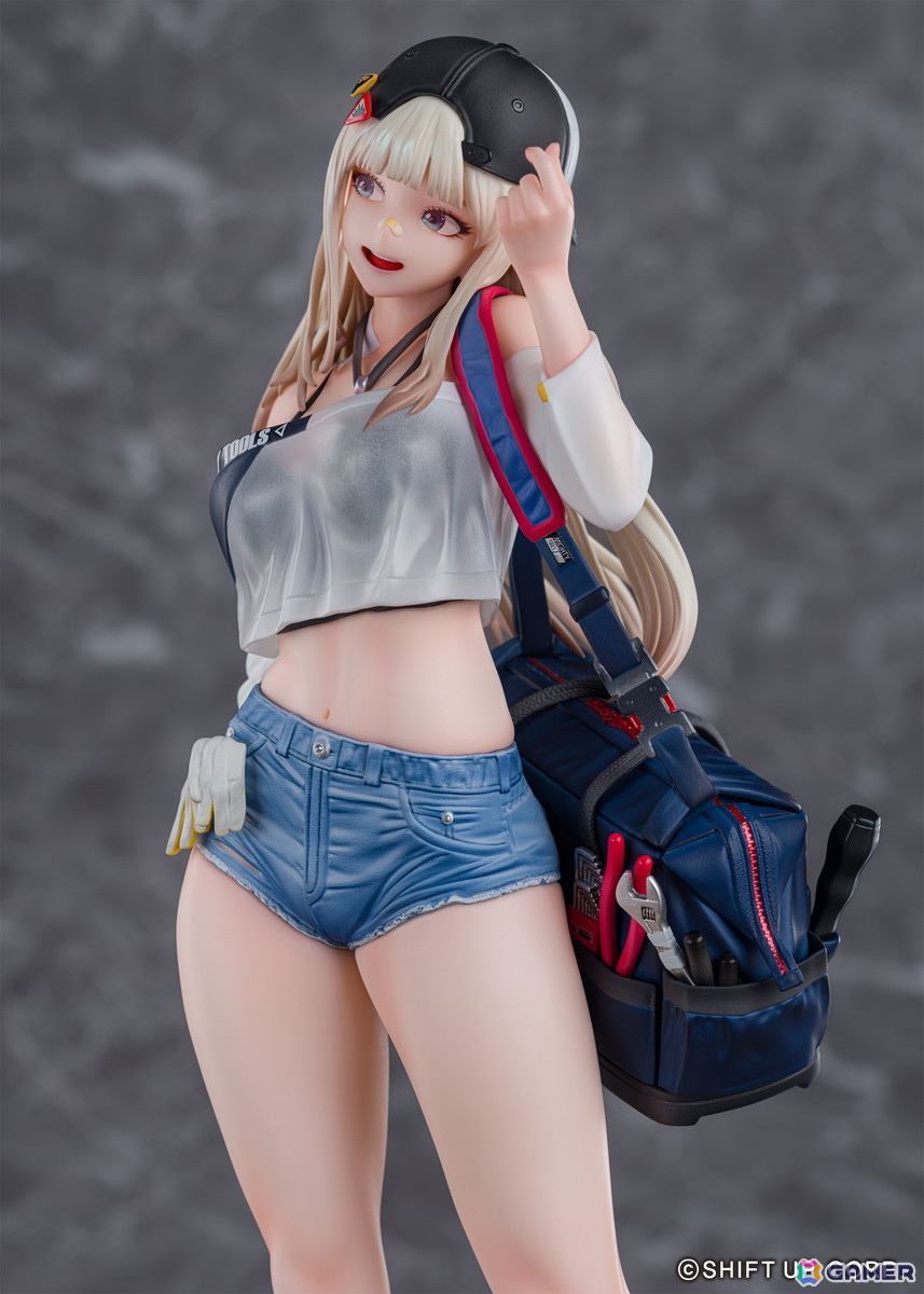 「勝利の女神:NIKKE」マイティツールズに所属するセンチのゲーム内コスチュームイラストを1/7スケールで立体化!の画像